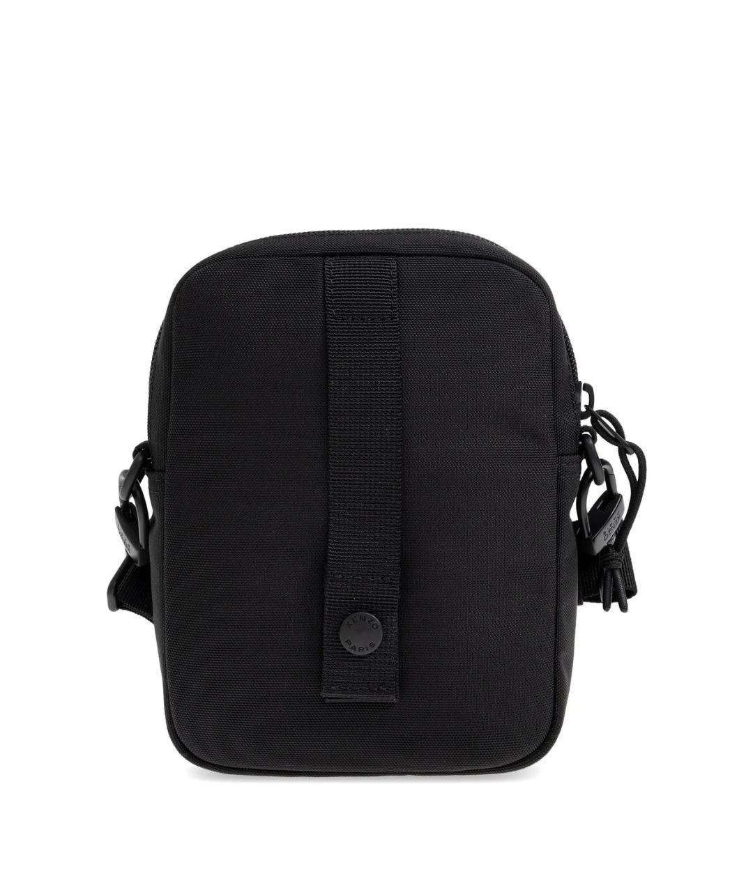 KENZO Черная синтетическая сумка на плечо, фото 2