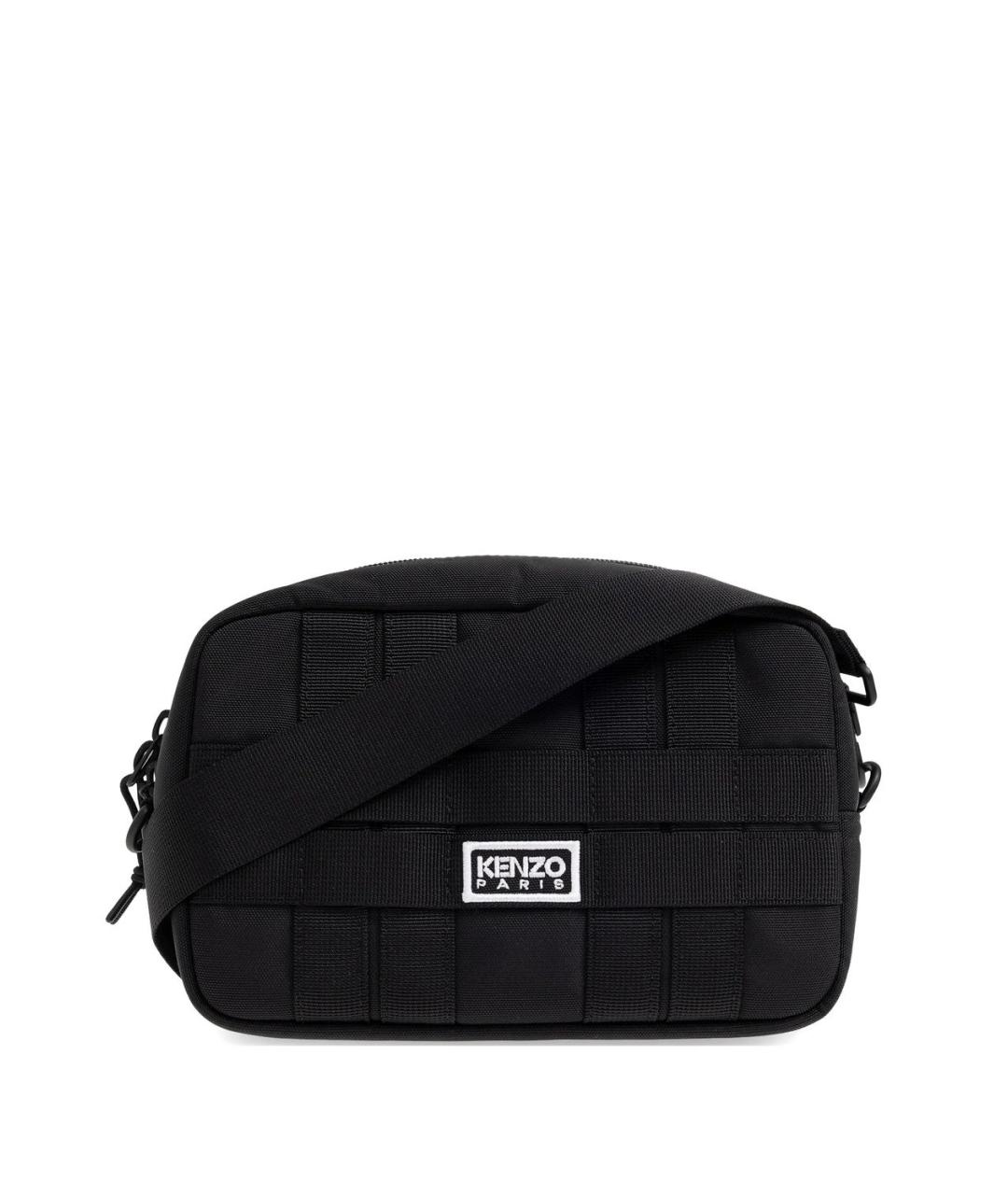 KENZO Черная синтетическая сумка на плечо, фото 1