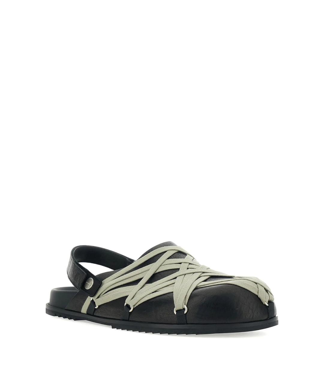 RICK OWENS Черные кожаные сандалии, фото 2