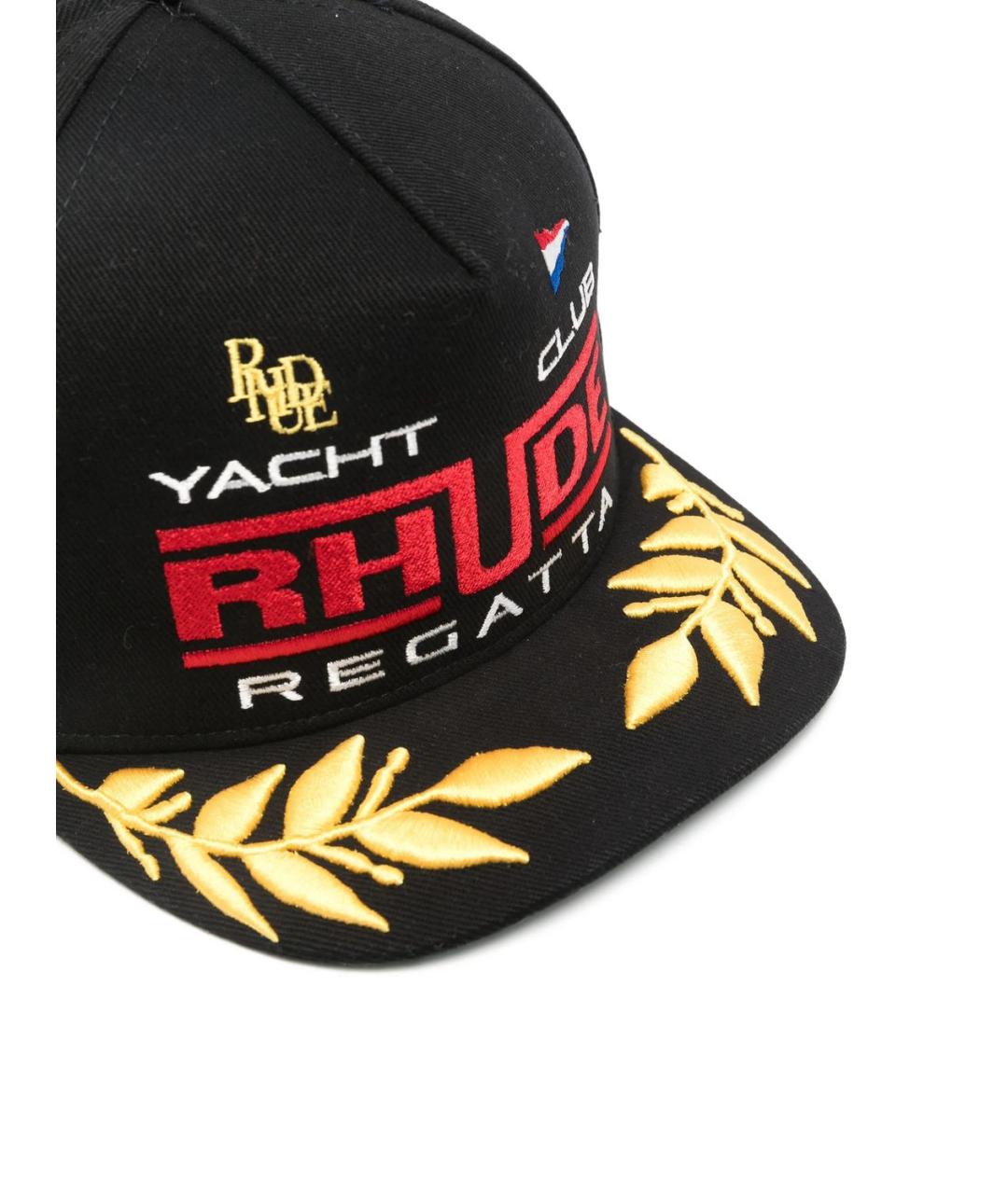 RHUDE Черная хлопковая кепка/бейсболка, фото 3