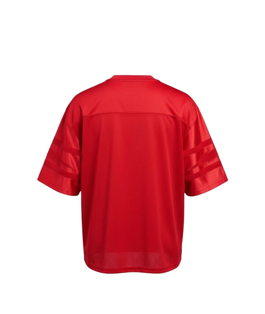 RHUDE Красная вискозная футболка, фото 2