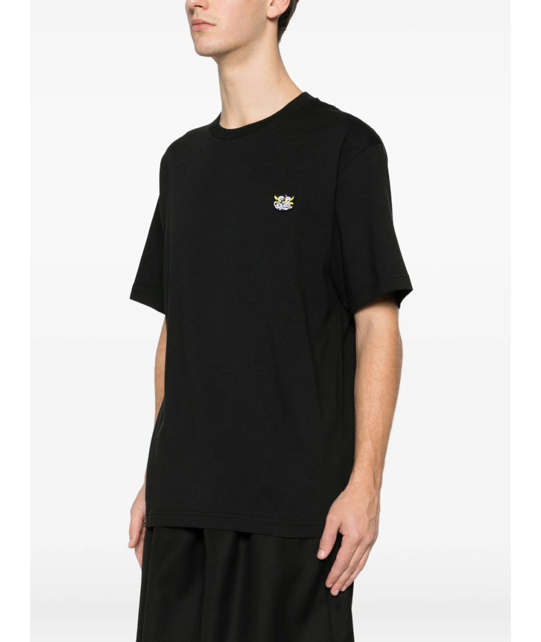 KENZO Черная хлопковая футболка, фото 2