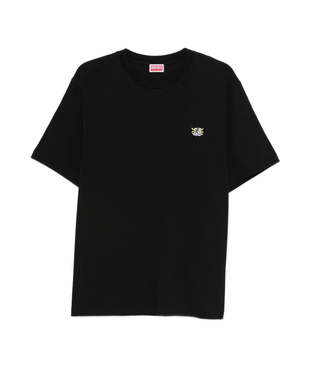 KENZO Черная хлопковая футболка, фото 1