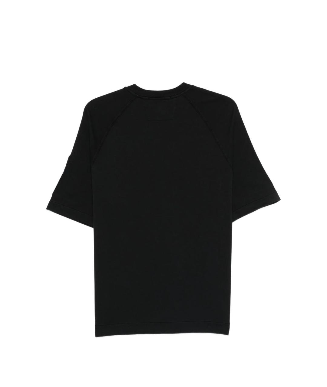 CP COMPANY Черная хлопковая футболка, фото 3