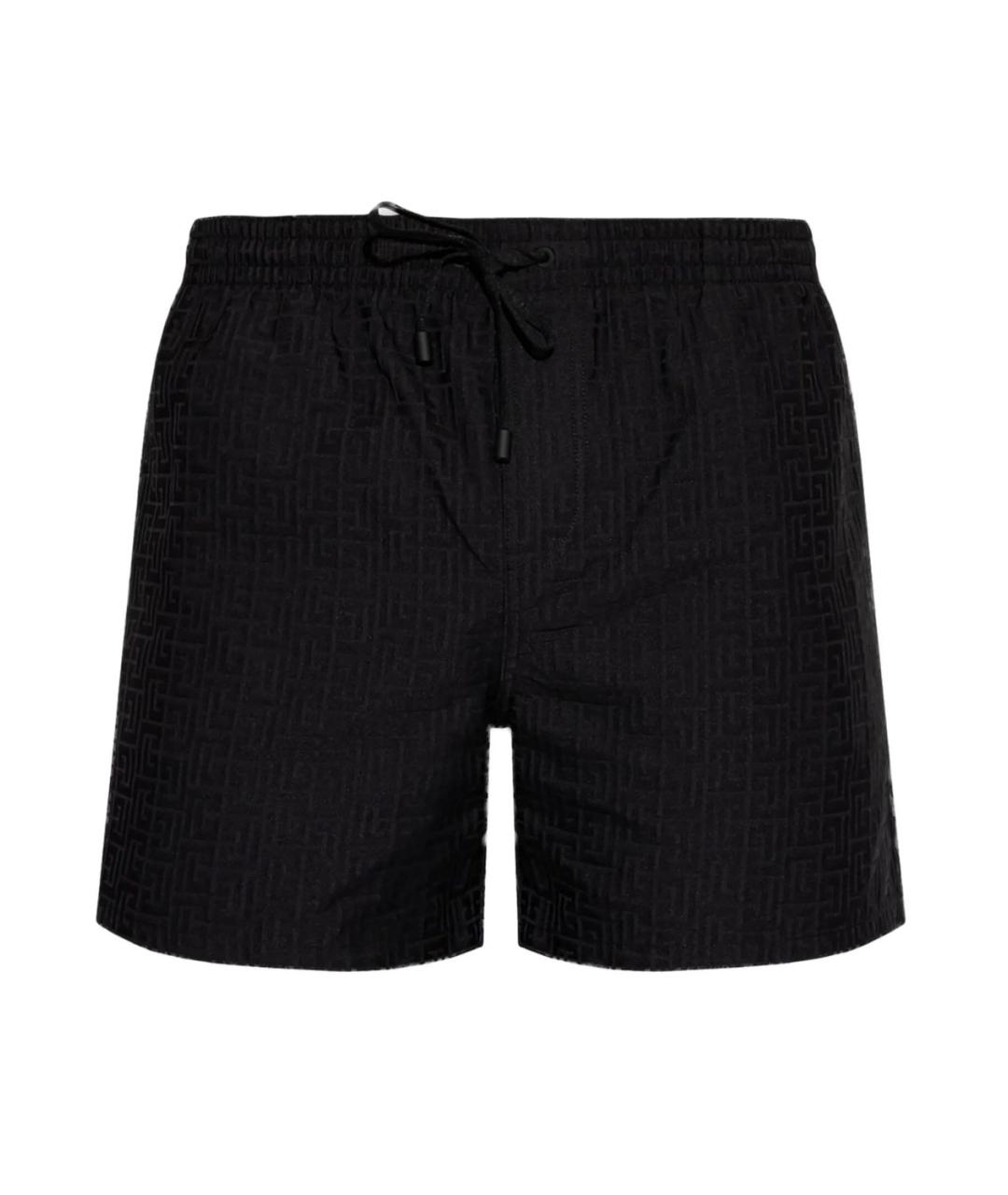 BALMAIN Черные полиэстеровые плавки, фото 1