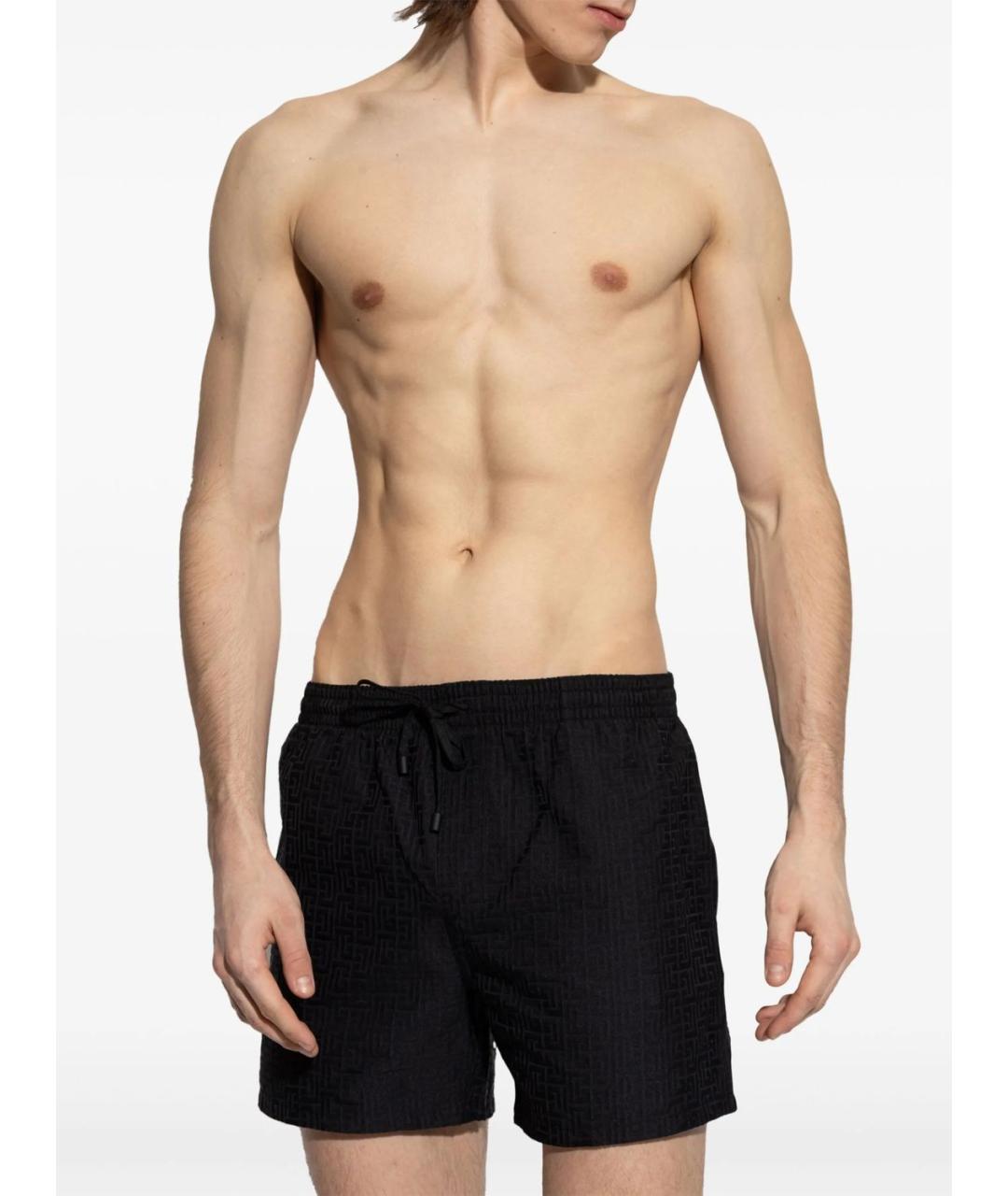 BALMAIN Черные полиэстеровые плавки, фото 2