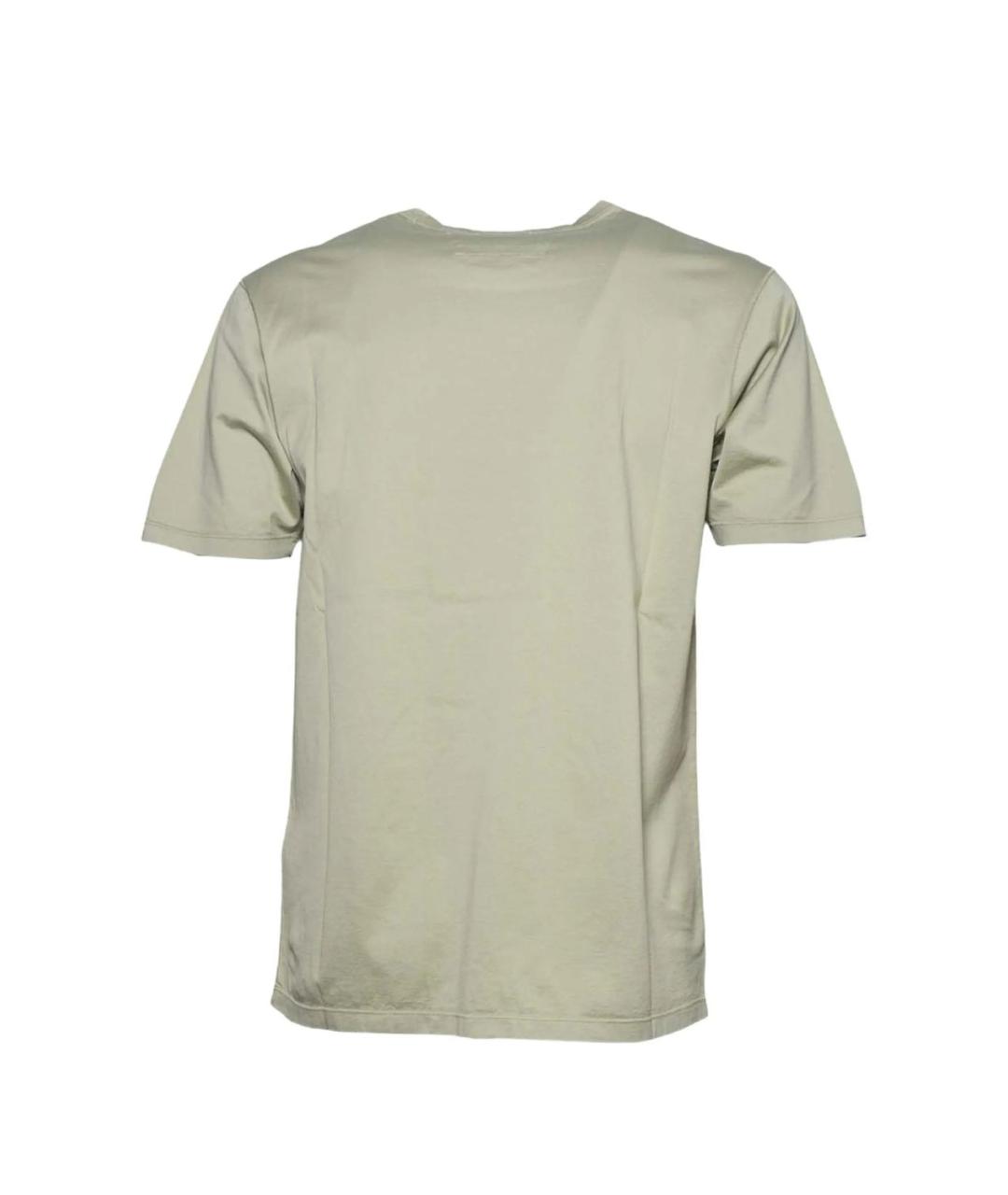 CP COMPANY Зеленая хлопковая футболка, фото 2