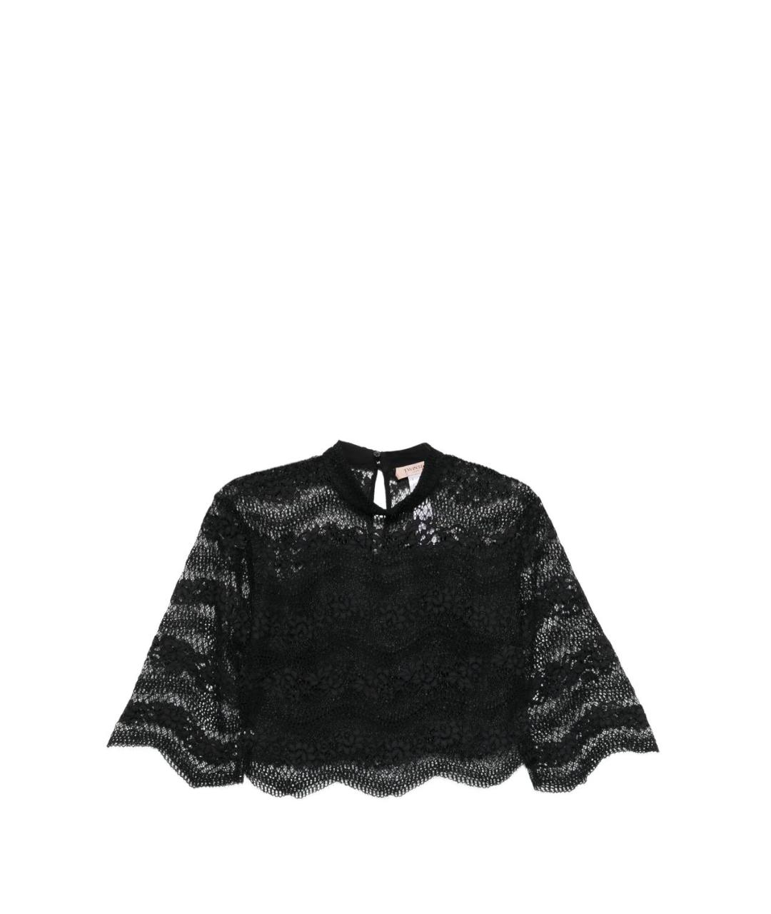 TWIN-SET Черная полиэстеровая блузы, фото 5