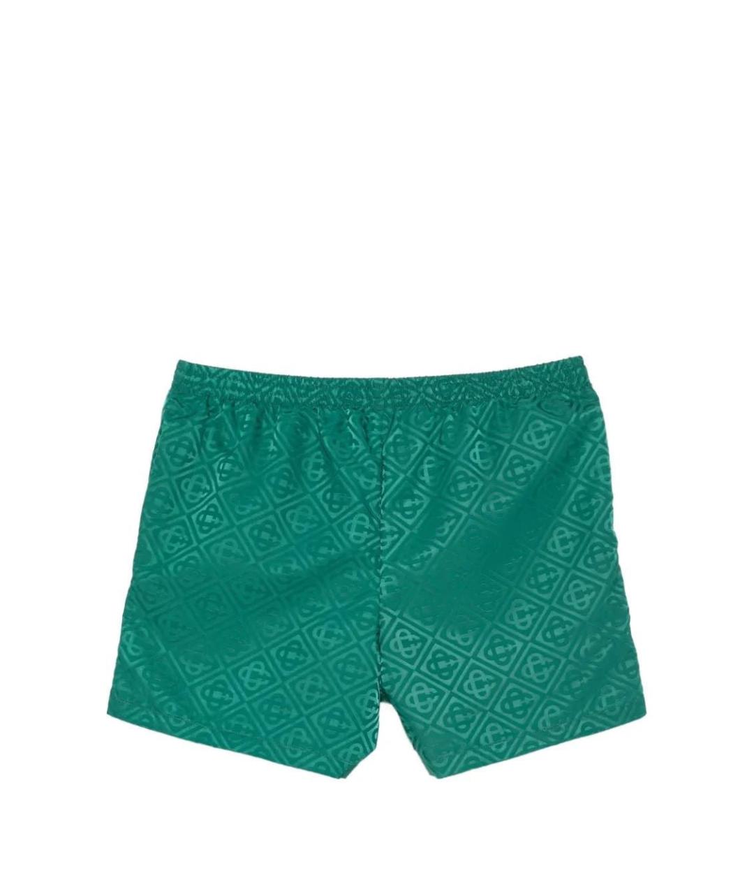 CASABLANCA Зеленые полиэстеровые шорты, фото 2