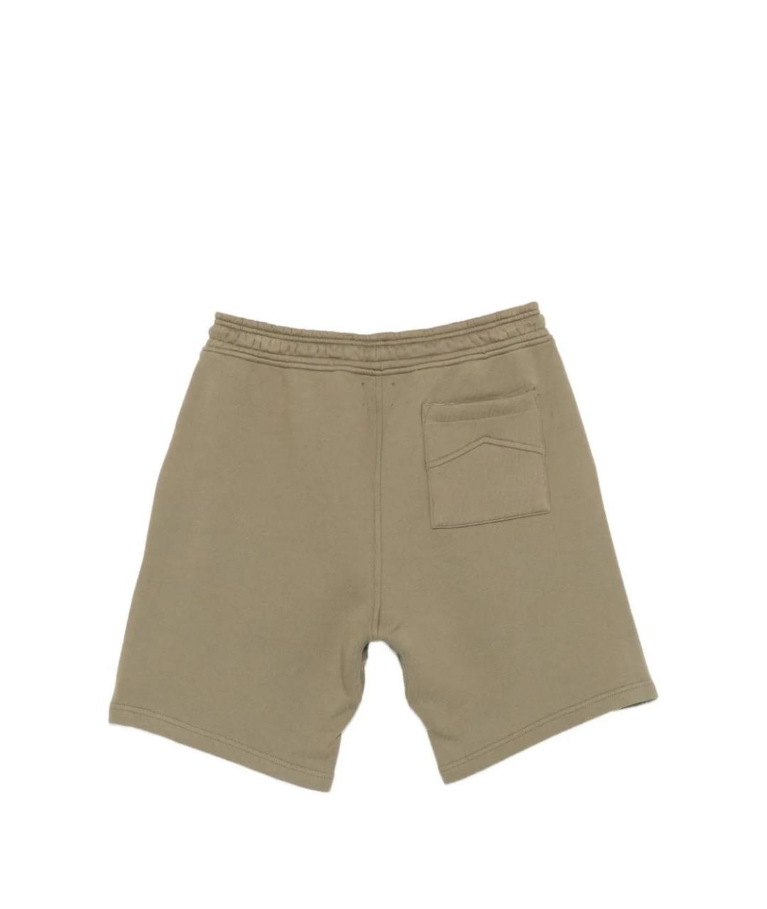 RHUDE Хаки хлопковые шорты, фото 2