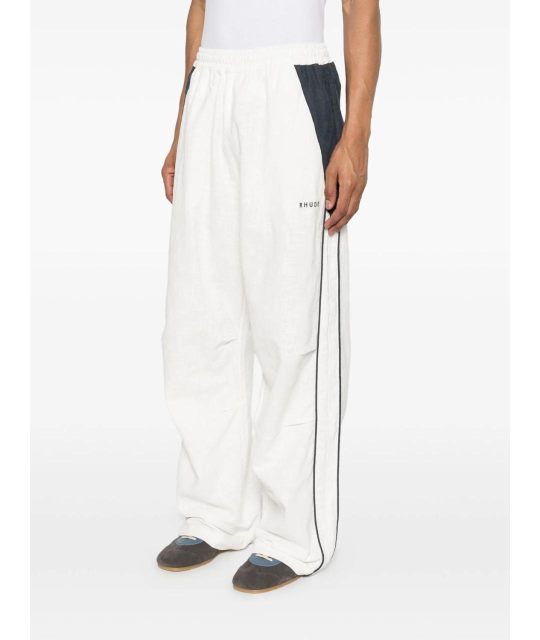 RHUDE Белые повседневные брюки, фото 2