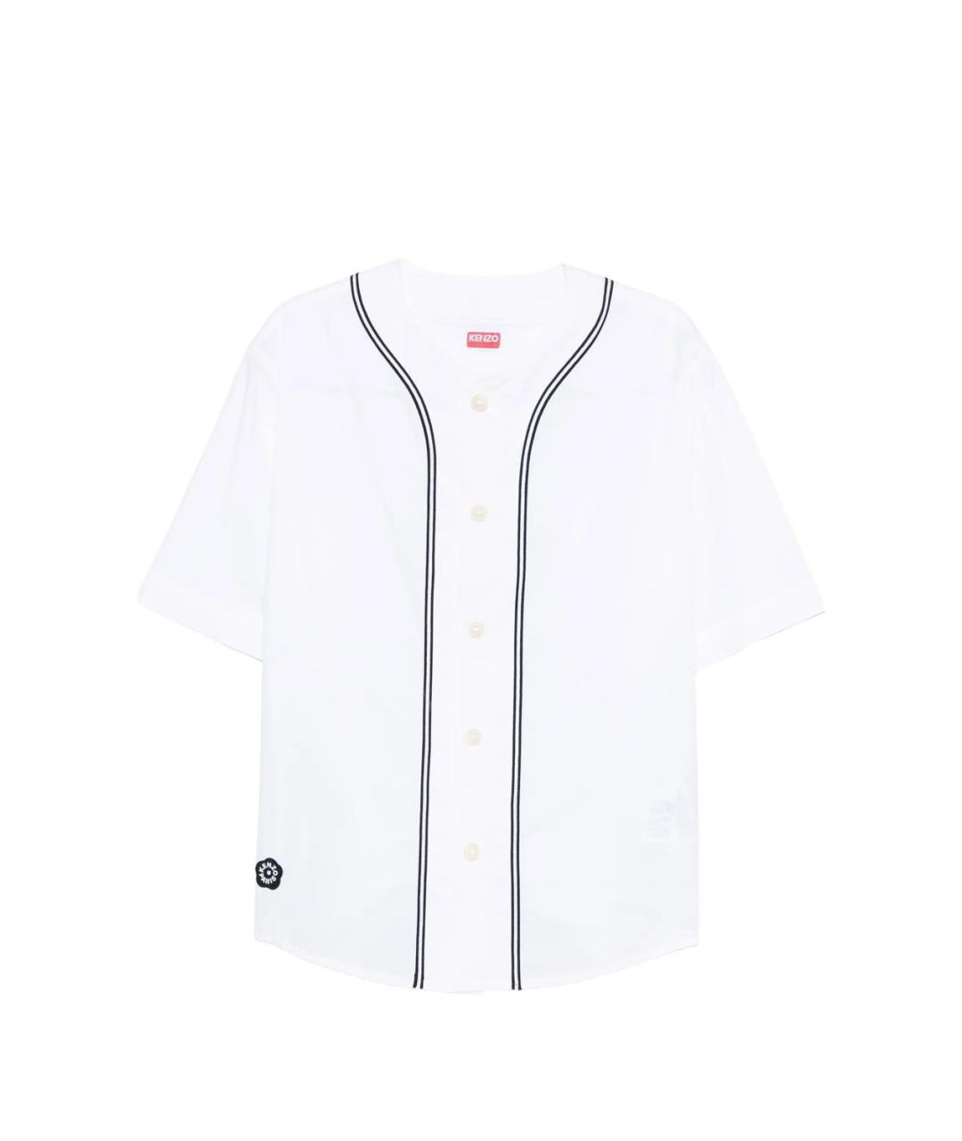 KENZO Белая хлопковая кэжуал рубашка, фото 5