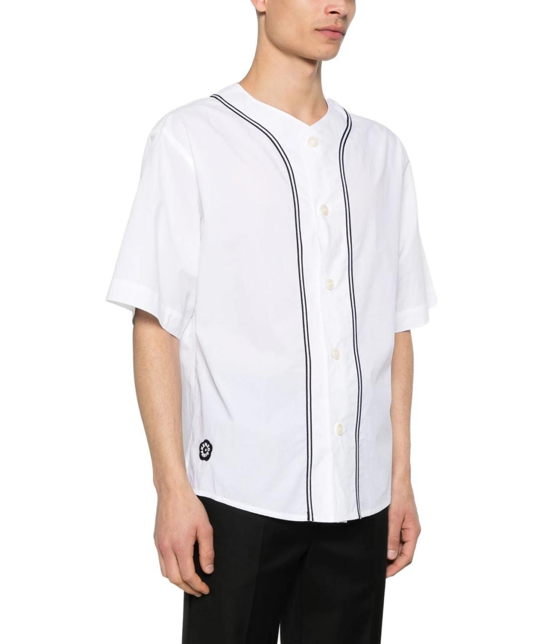 KENZO Белая хлопковая кэжуал рубашка, фото 4