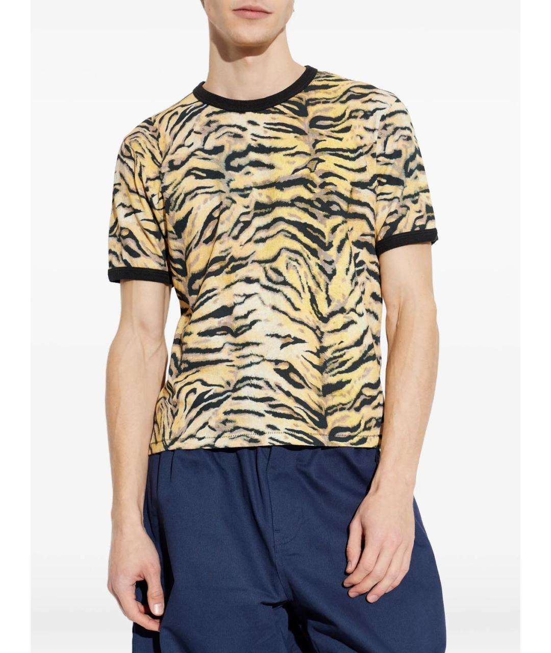 KENZO Желтая хлопковая футболка, фото 2