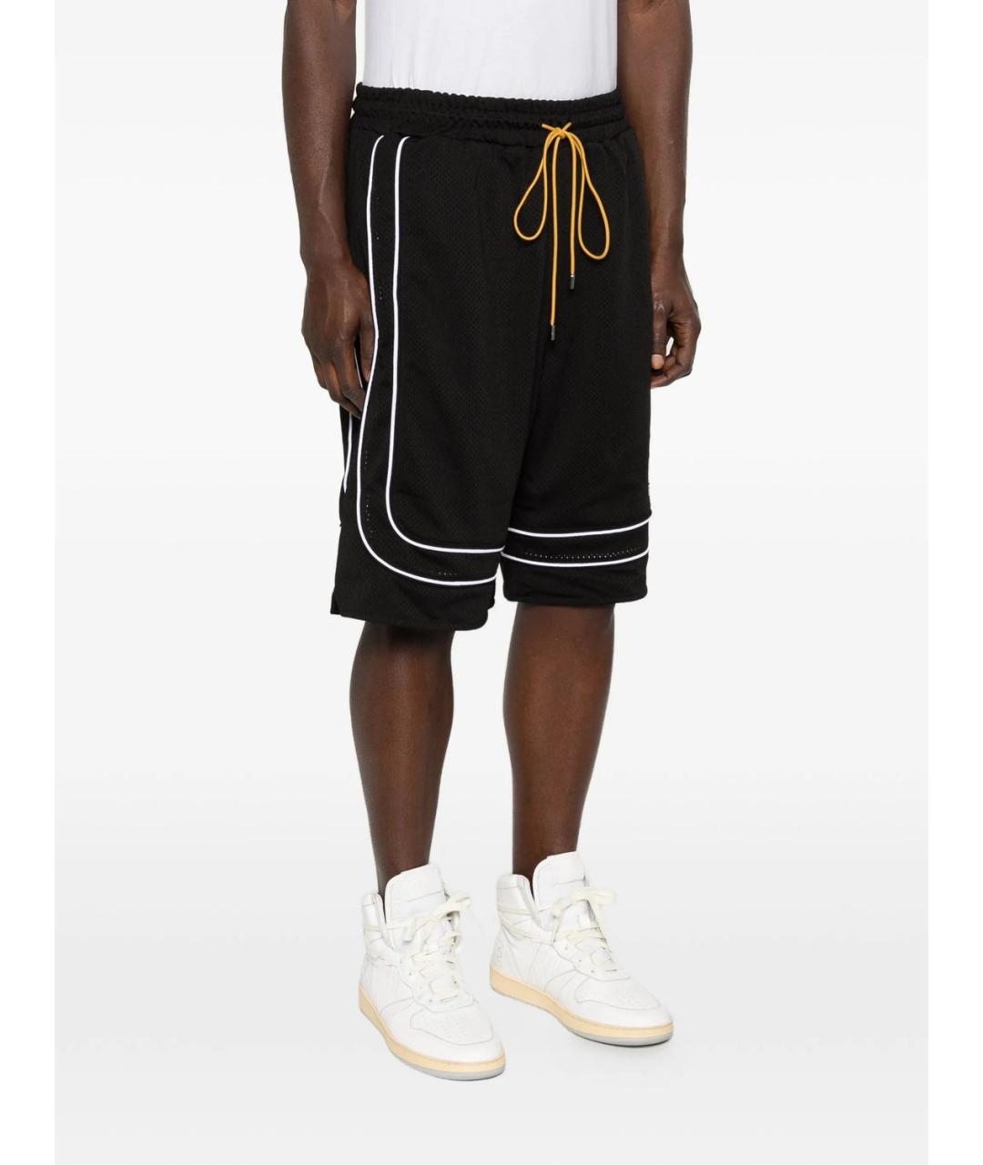 RHUDE Черные полиэстеровые шорты, фото 2