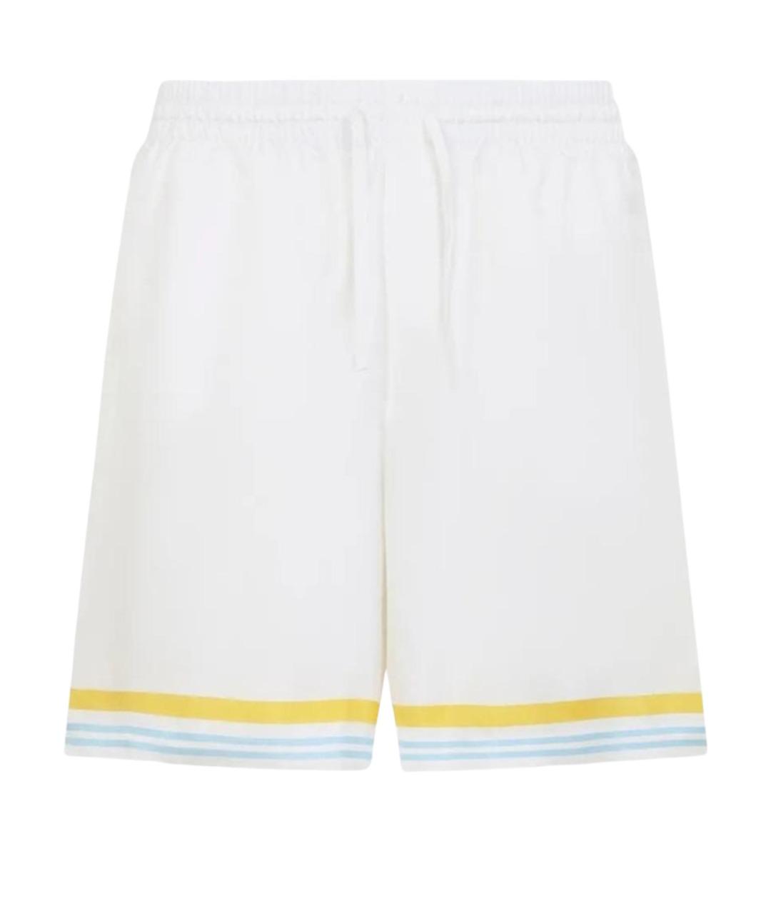 CASABLANCA Белые шелковые шорты, фото 1