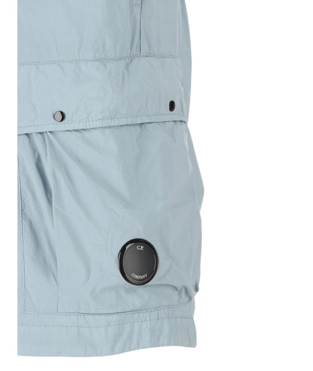 CP COMPANY Голубые хлопковые шорты, фото 2