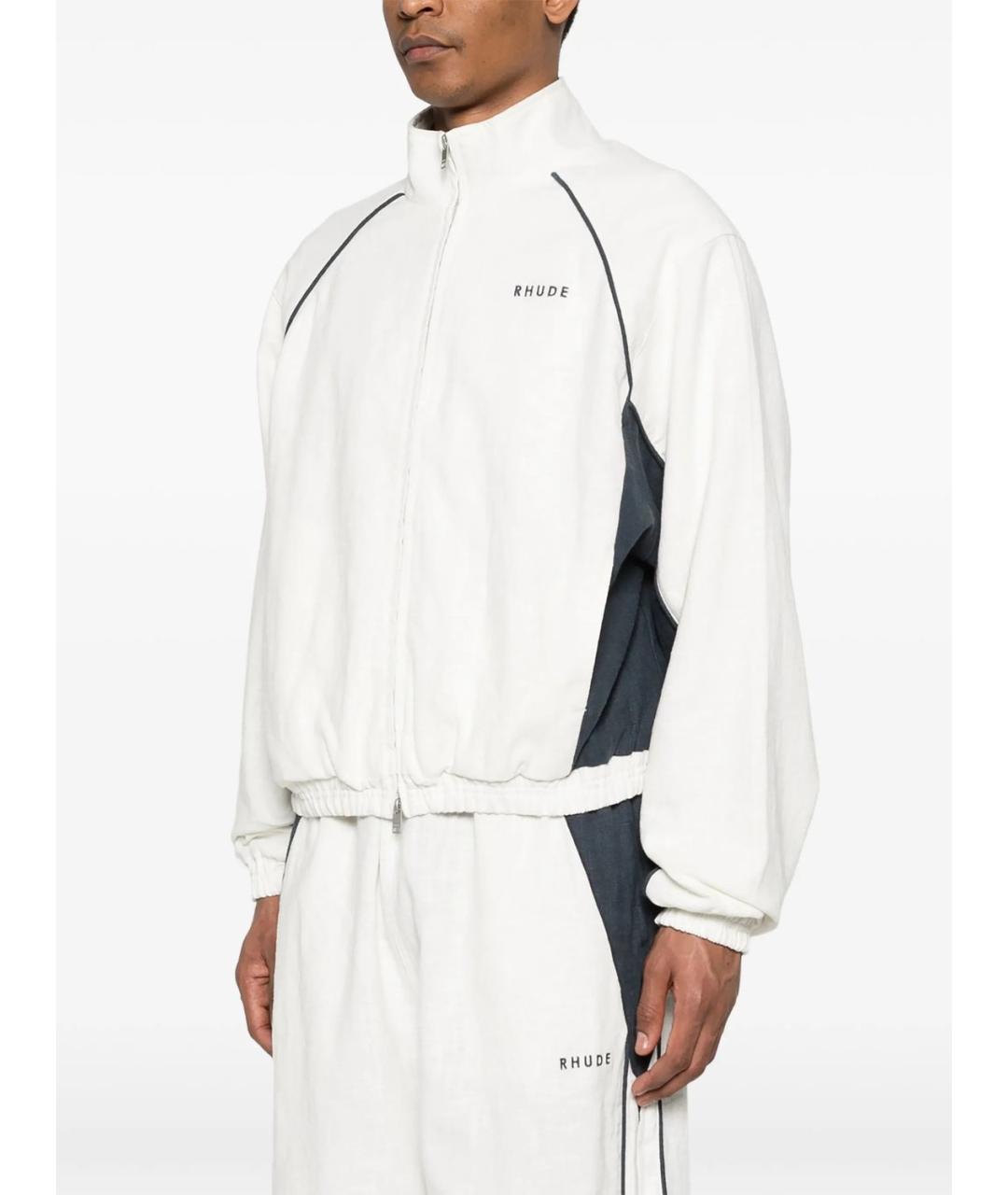 RHUDE Белая льняная куртка, фото 2
