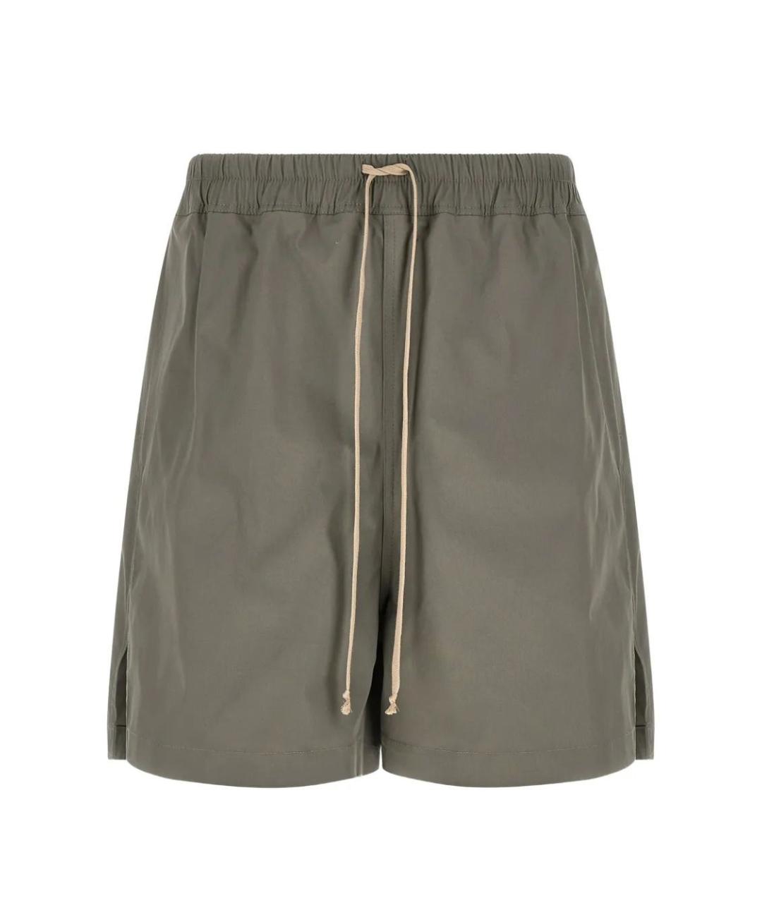 RICK OWENS Серые хлопковые шорты, фото 1