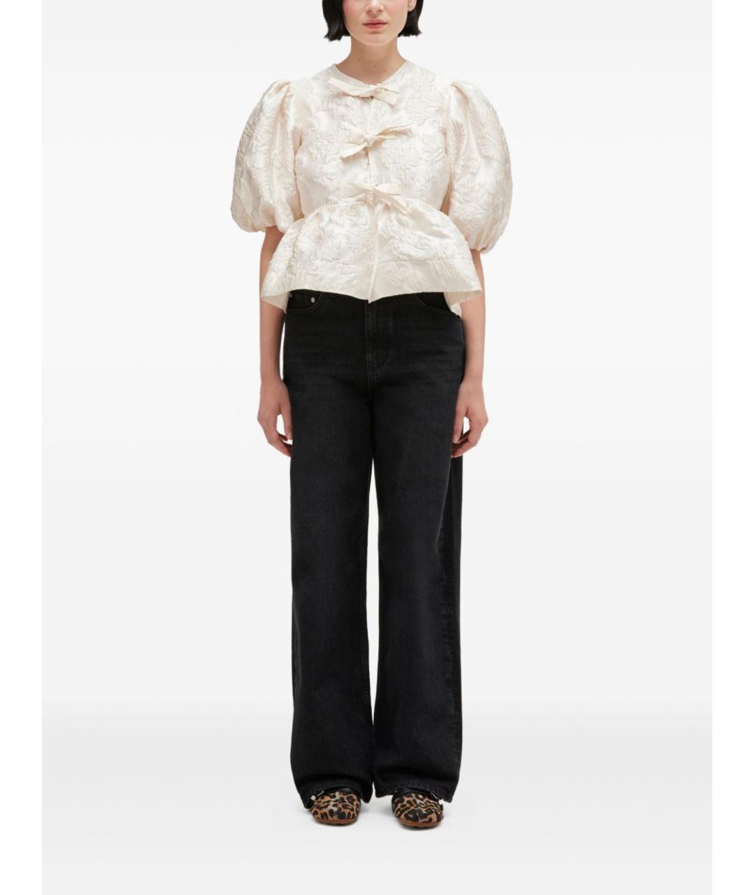 GANNI Белая полиэстеровая рубашка, фото 3