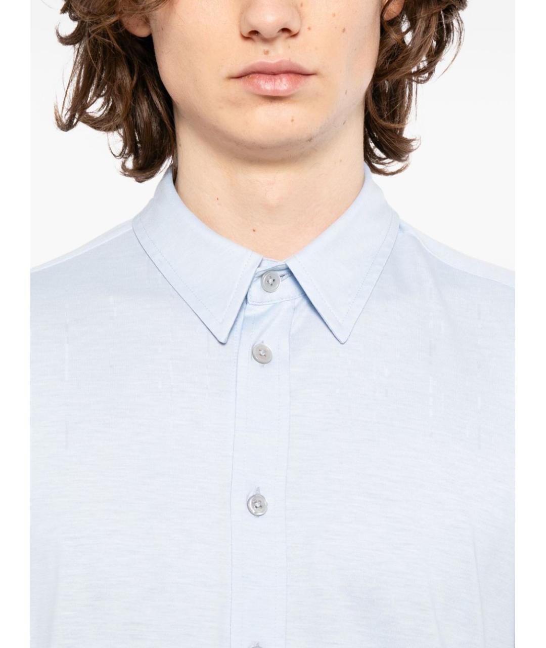 TOM FORD Синяя шелковая кэжуал рубашка, фото 4