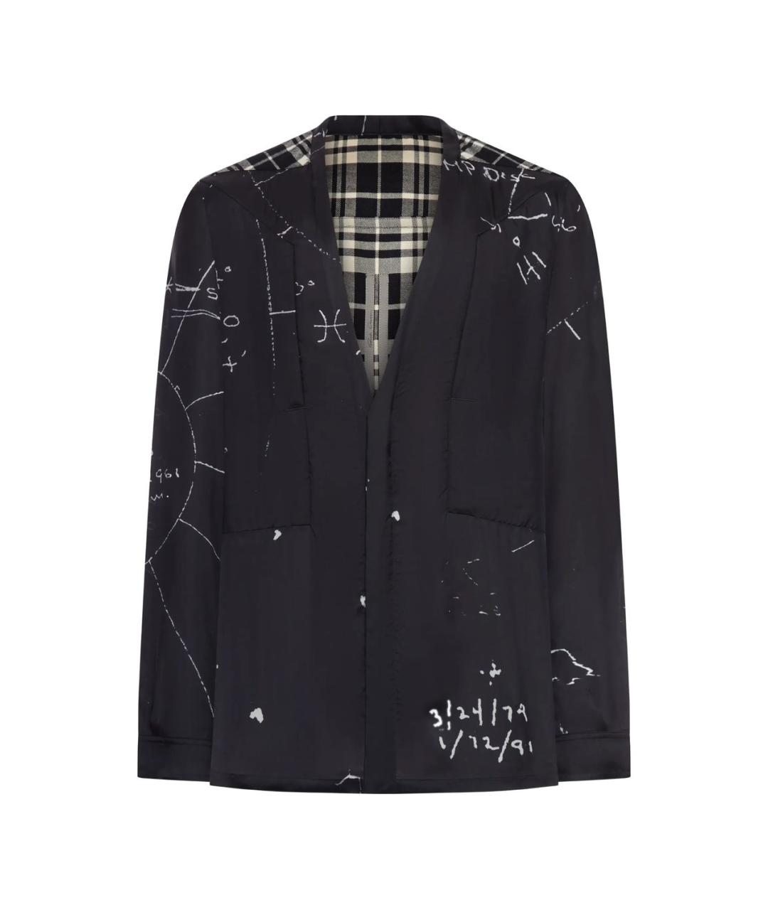 RICK OWENS Черная кэжуал рубашка, фото 1