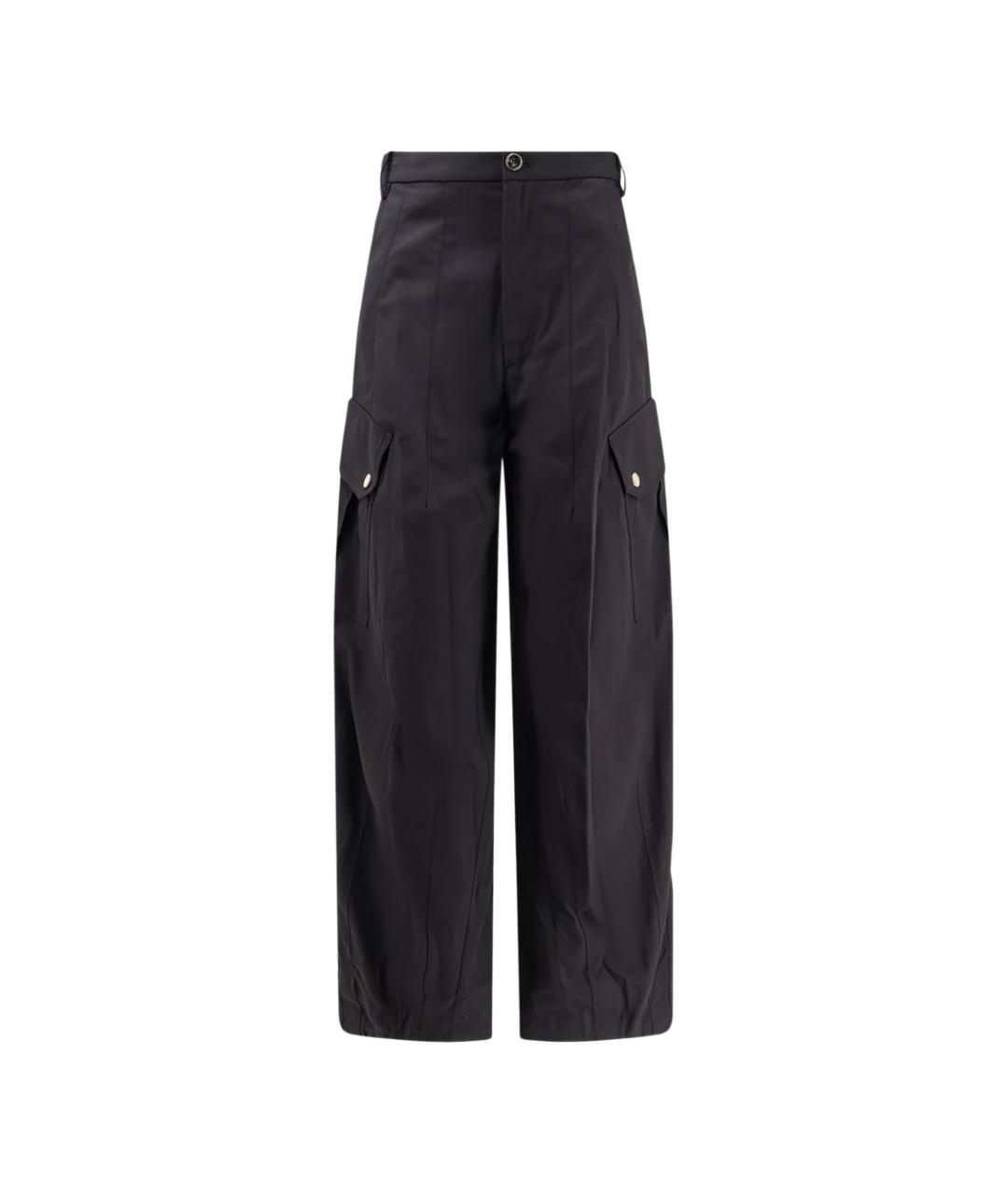 PINKO Черные прямые брюки, фото 1