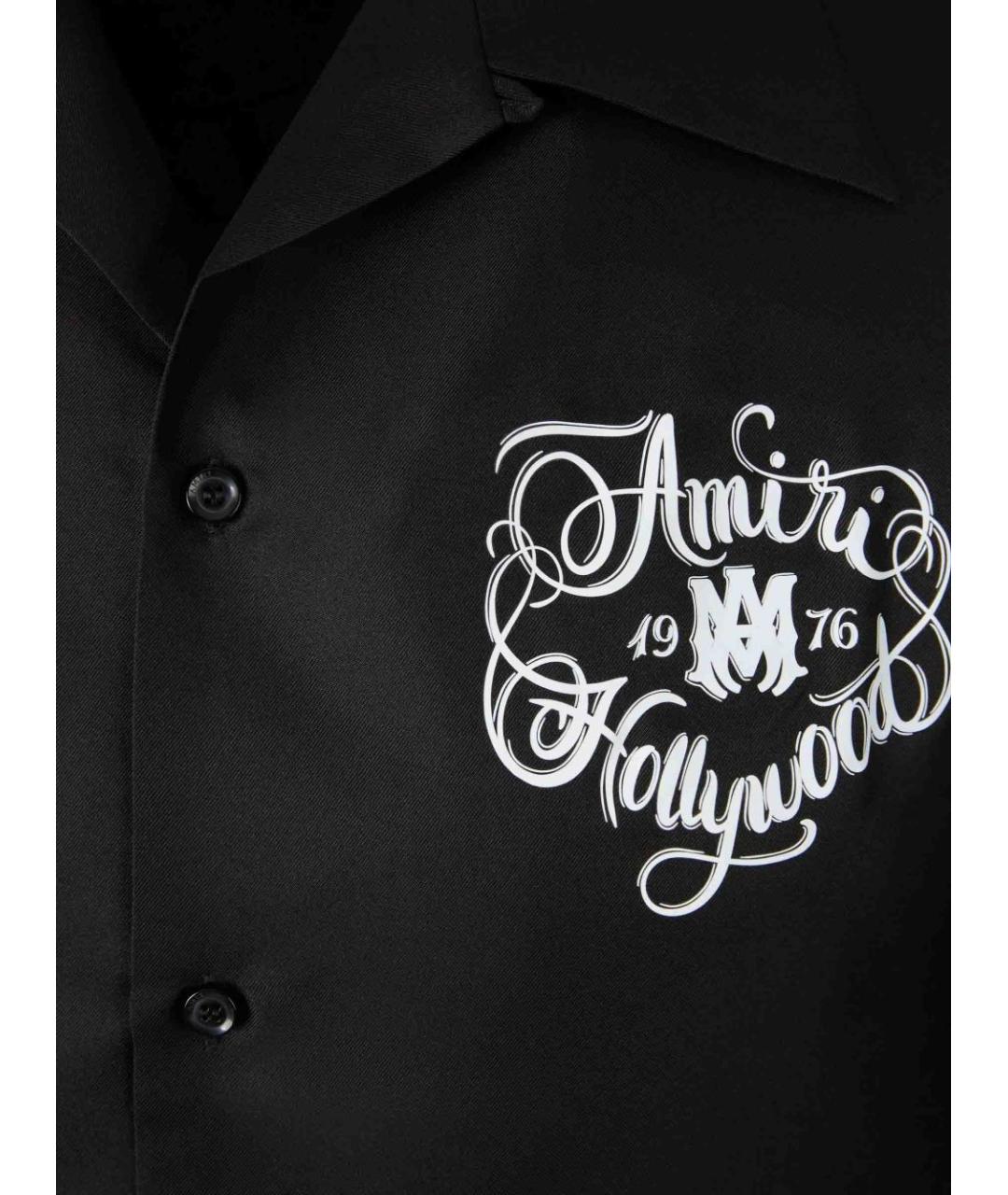 AMIRI Черная шелковая кэжуал рубашка, фото 3