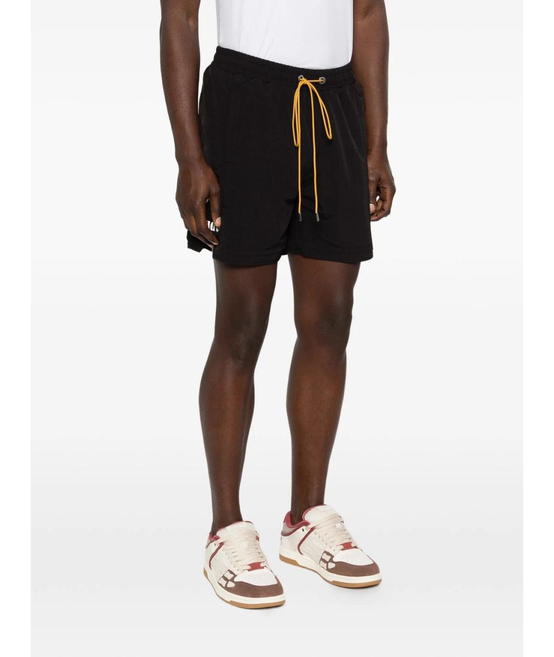RHUDE Черные полиэстеровые шорты, фото 2