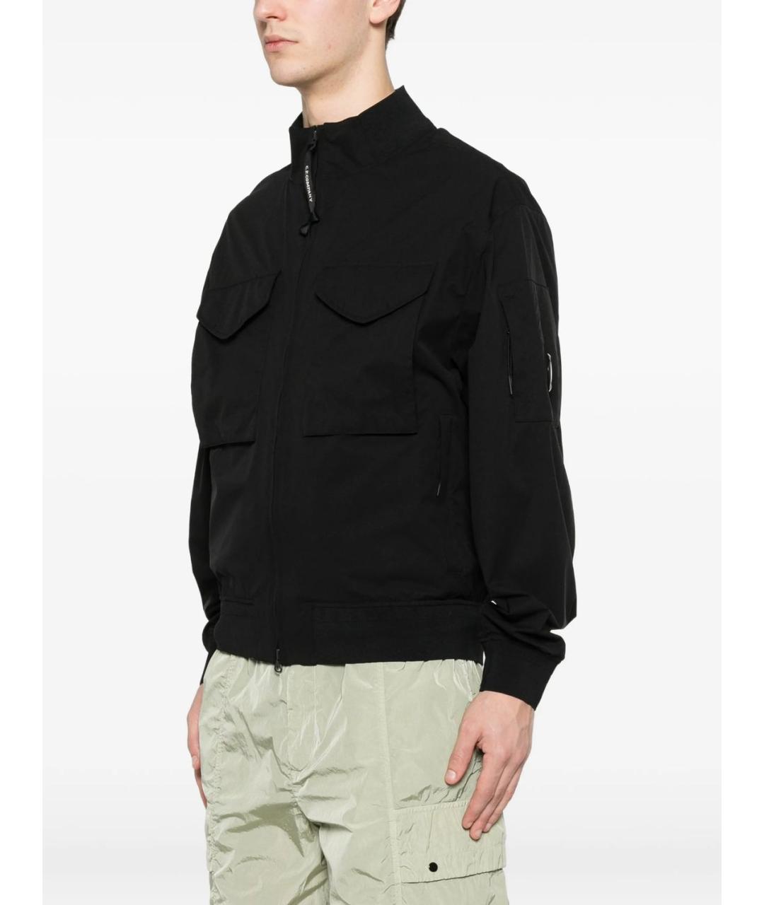 CP COMPANY Черная полиэстеровая куртка, фото 2