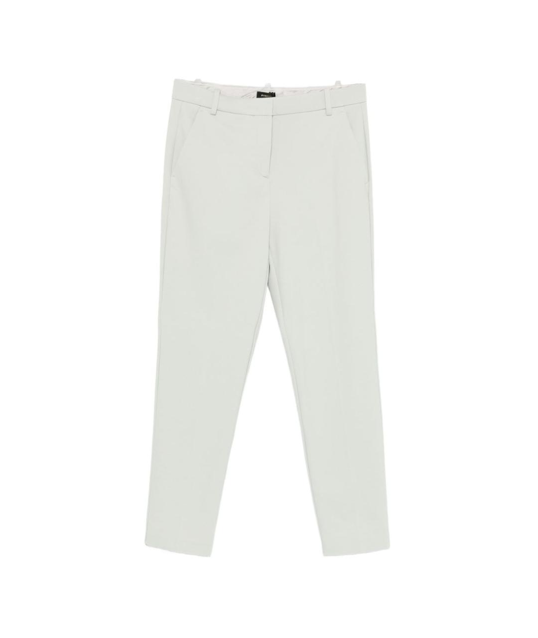 PINKO Серые вискозные прямые брюки, фото 1