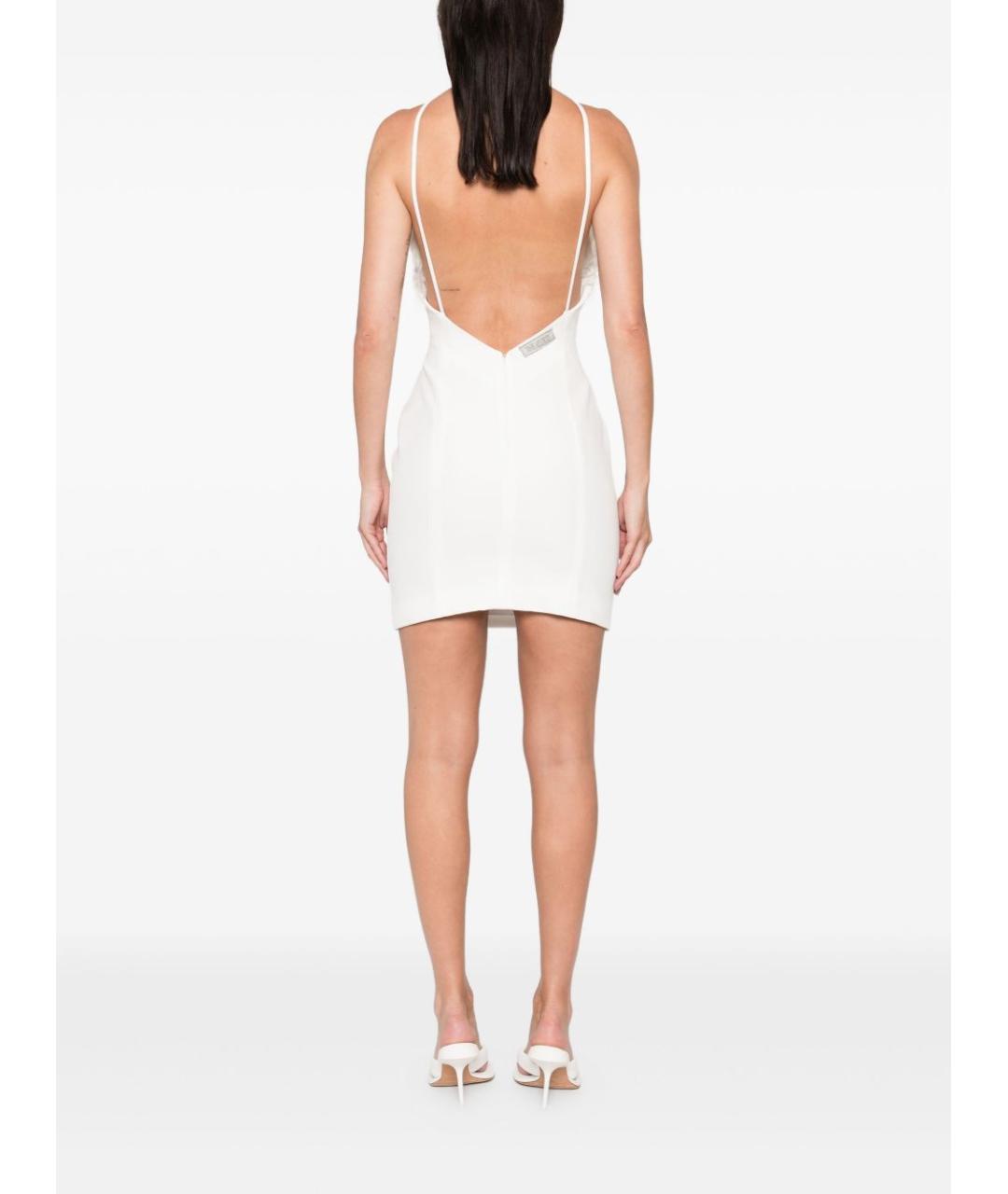 THE ATTICO Белое коктейльное платье, фото 3