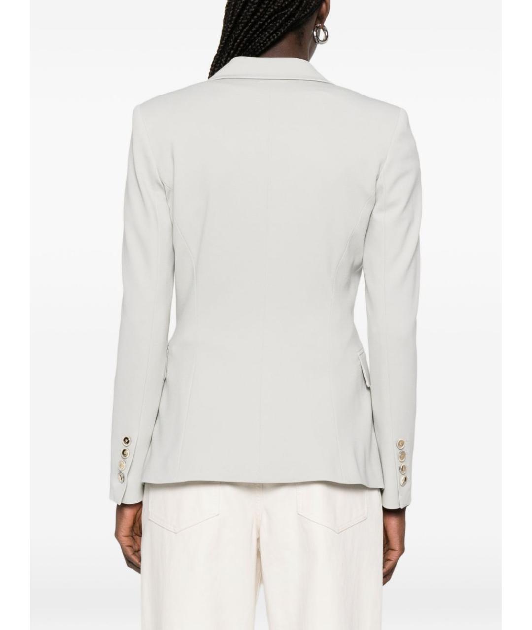 PINKO Серый вискозный жакет/пиджак, фото 4