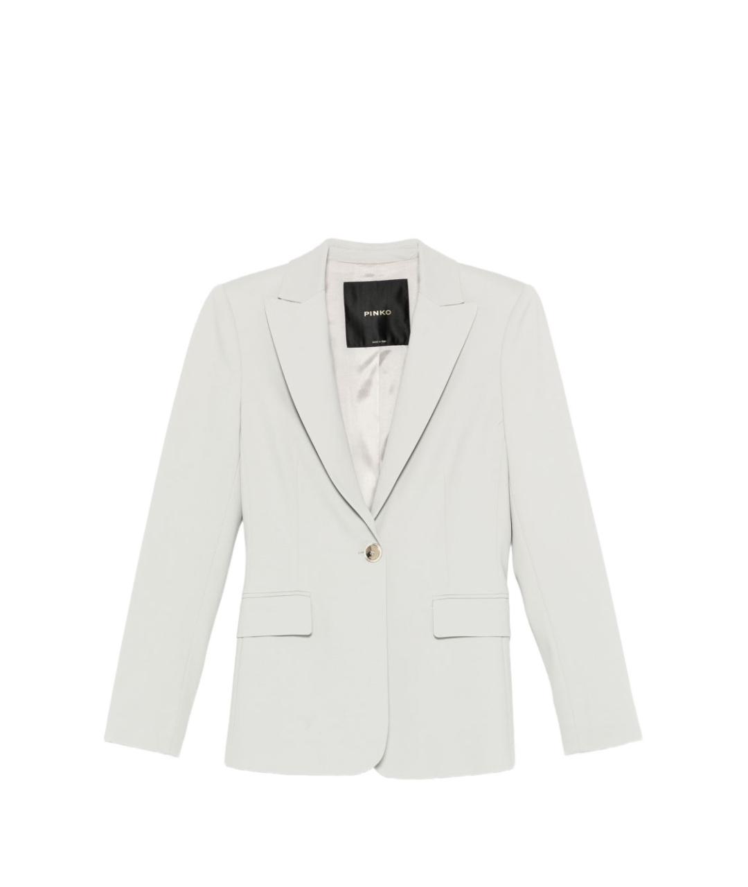 PINKO Серый вискозный жакет/пиджак, фото 1