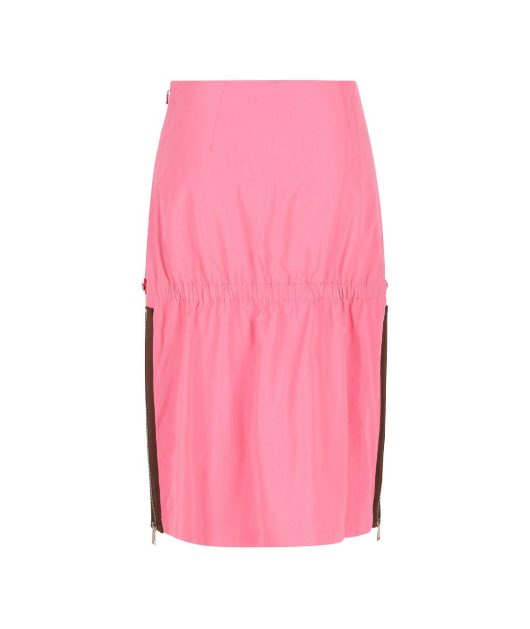 FENDI Розовая вискозная юбка миди, фото 4