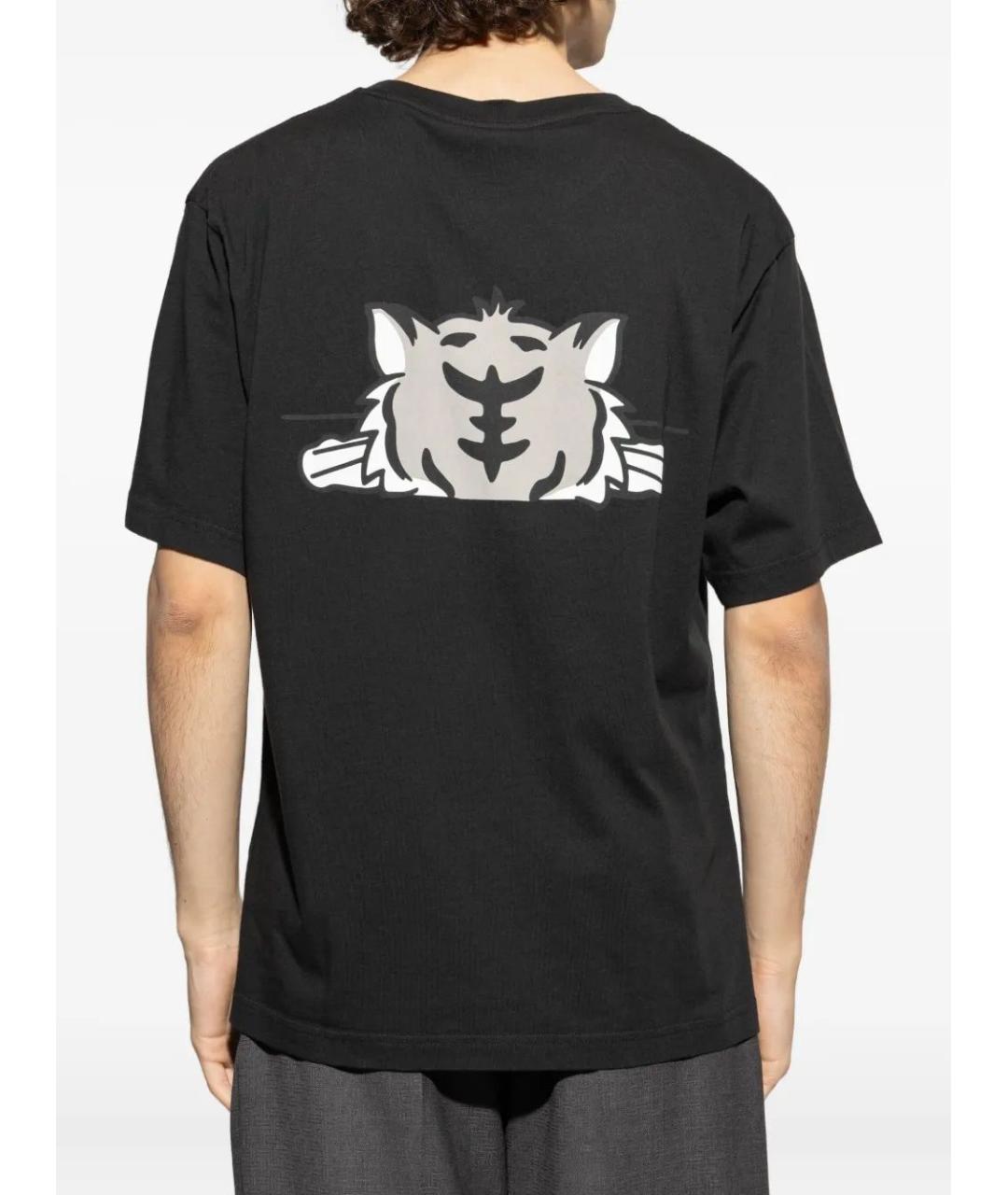 KENZO Черная хлопковая футболка, фото 2