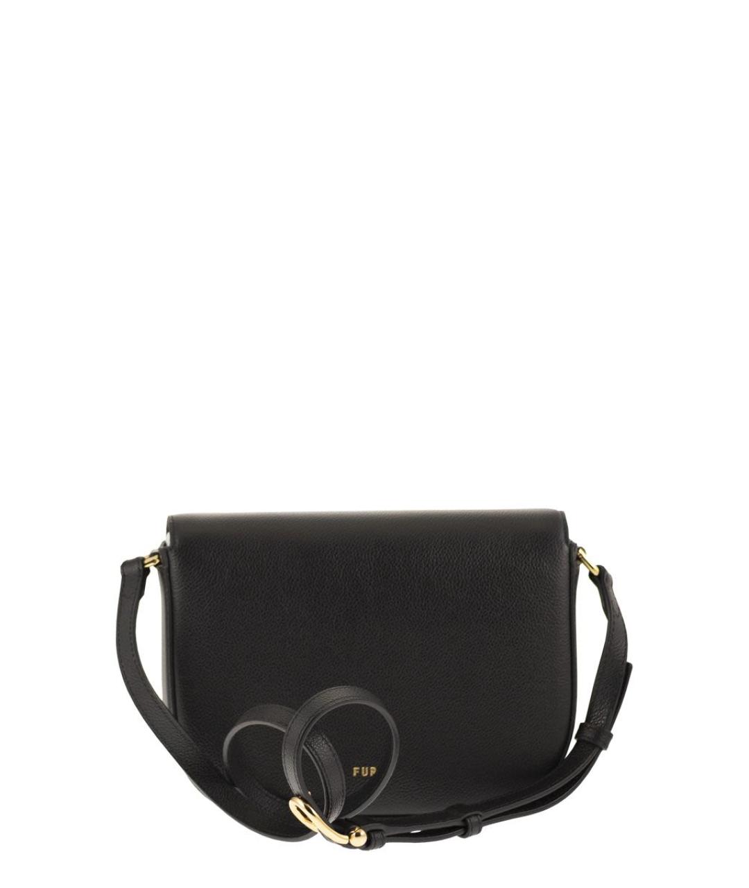 FURLA Черная кожаная сумка через плечо, фото 2