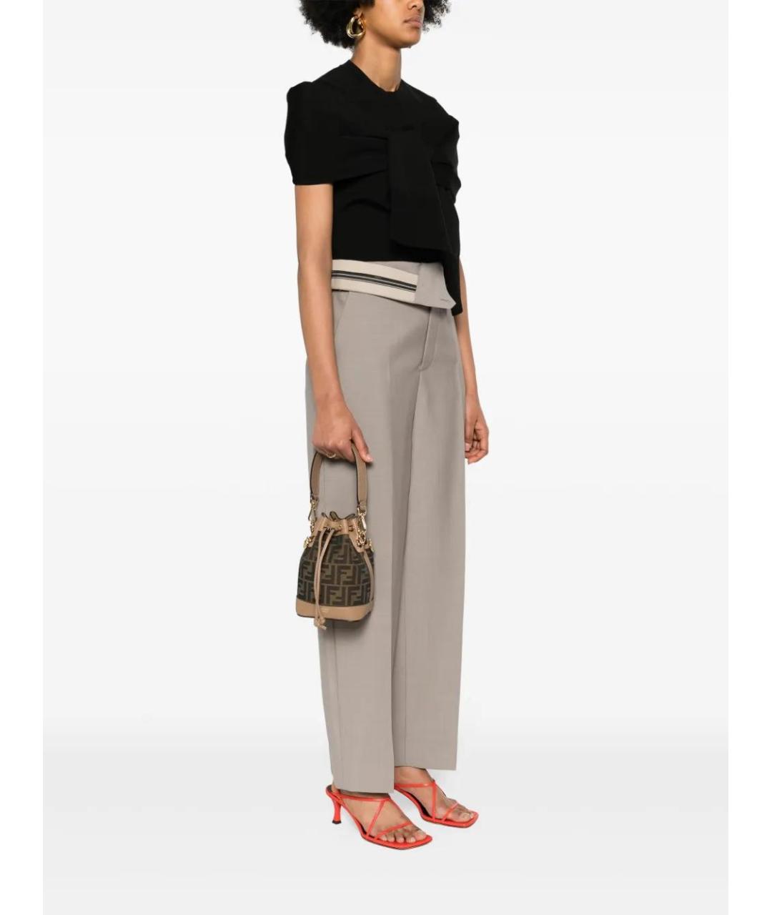 FENDI Бархатная сумка с короткими ручками, фото 2