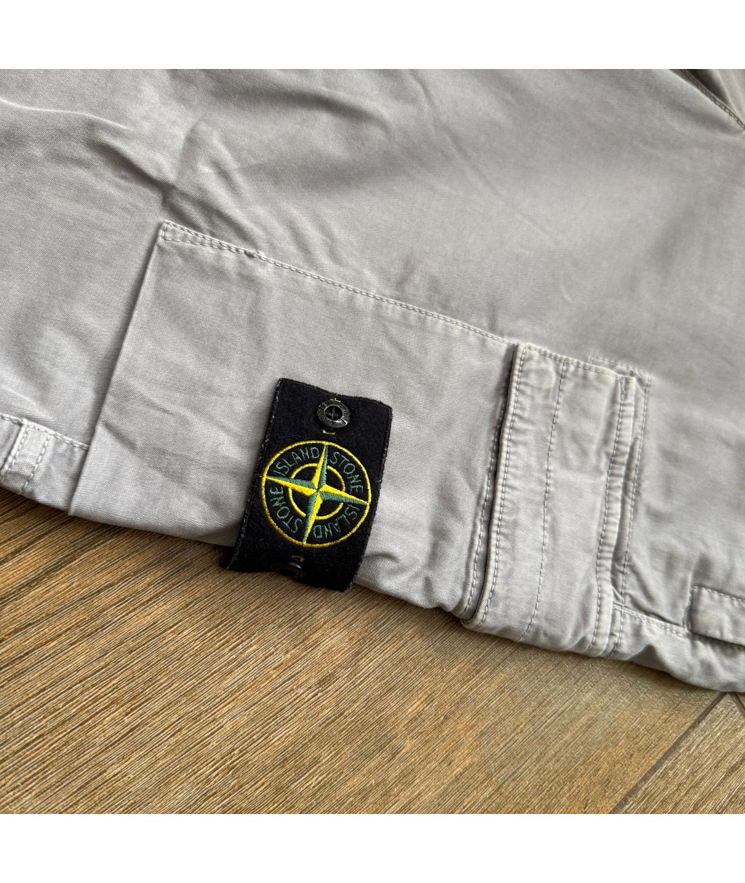 STONE ISLAND Серые повседневные брюки, фото 7