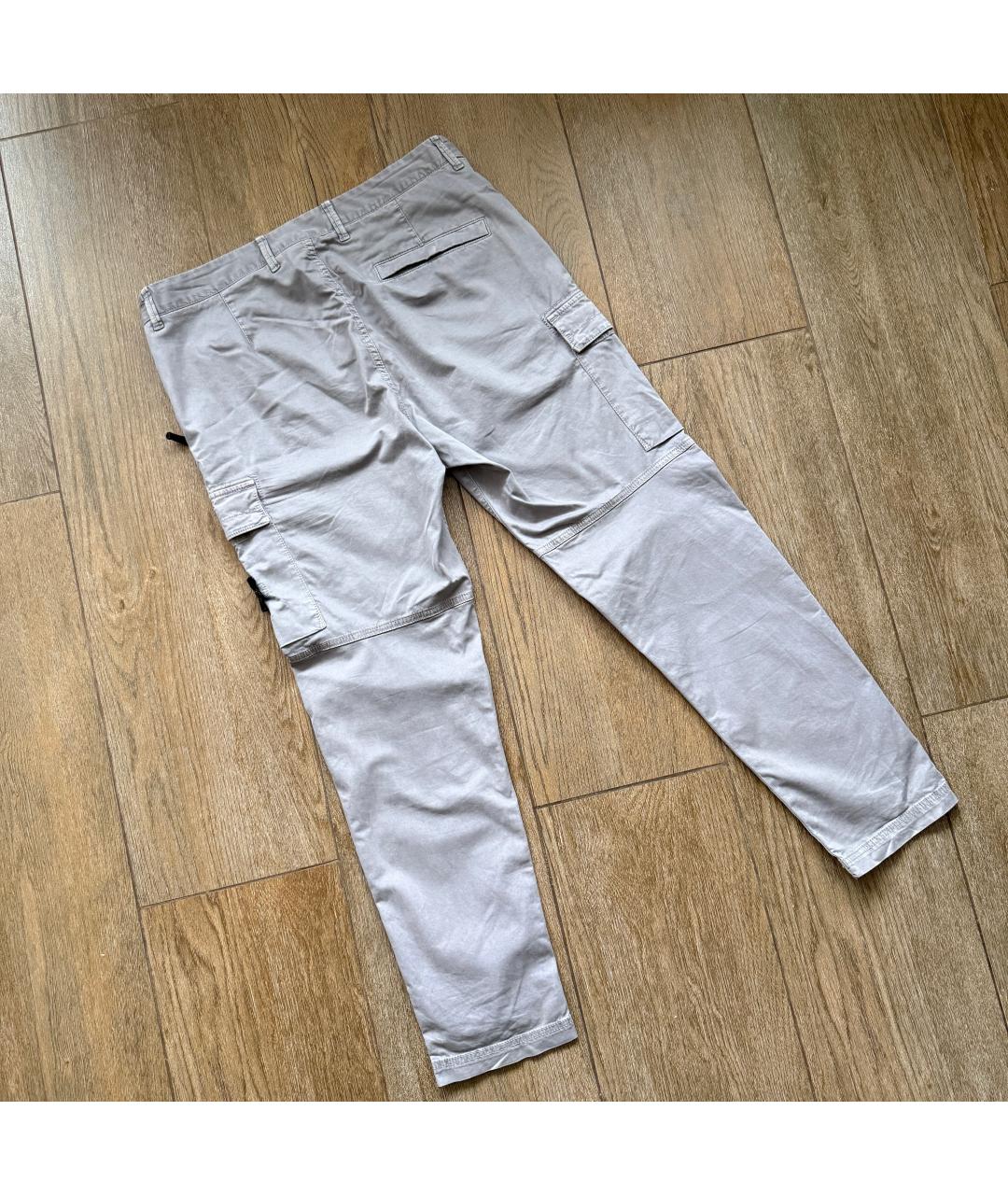 STONE ISLAND Серые повседневные брюки, фото 2
