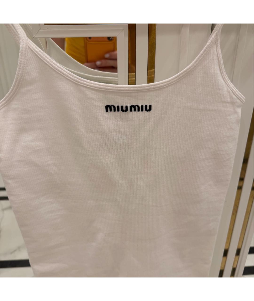 MIU MIU Белое повседневное платье, фото 4