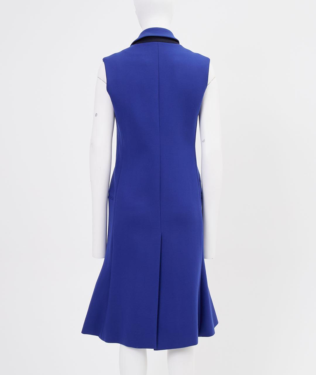 CHRISTIAN DIOR Фиолетовое шерстяное повседневное платье, фото 2