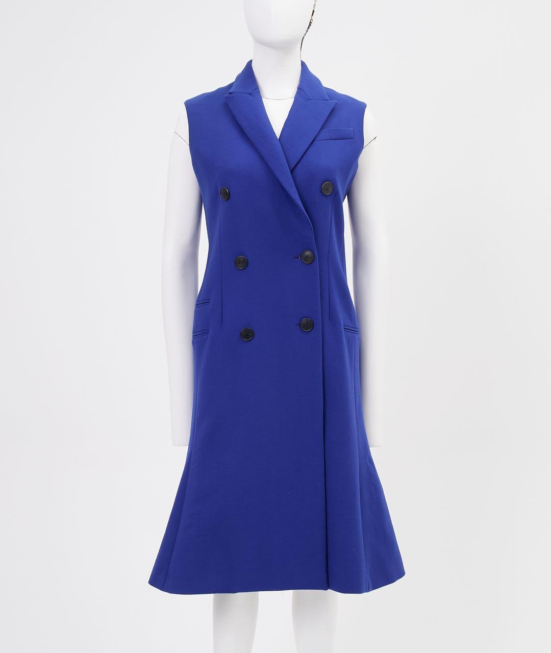 CHRISTIAN DIOR Фиолетовое шерстяное повседневное платье, фото 5