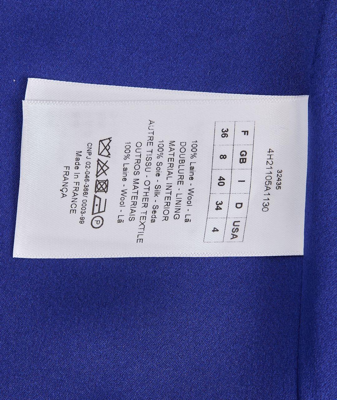 CHRISTIAN DIOR Фиолетовое шерстяное повседневное платье, фото 3