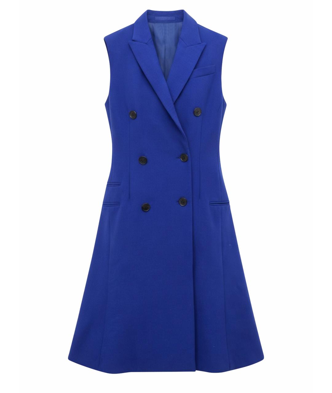 CHRISTIAN DIOR Фиолетовое шерстяное повседневное платье, фото 1