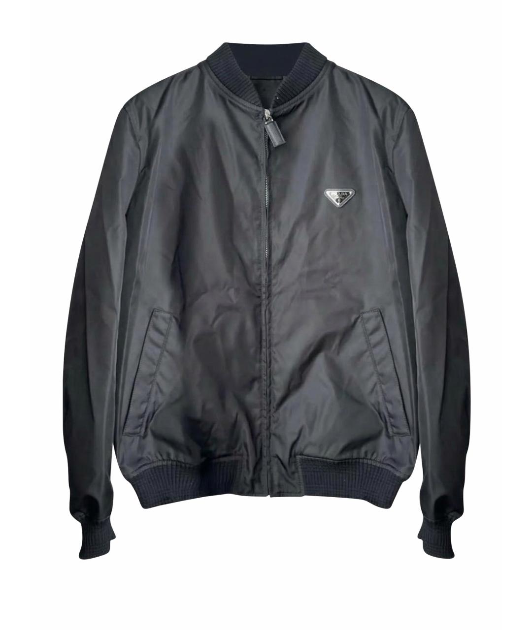 PRADA Черная полиамидовая куртка, фото 1