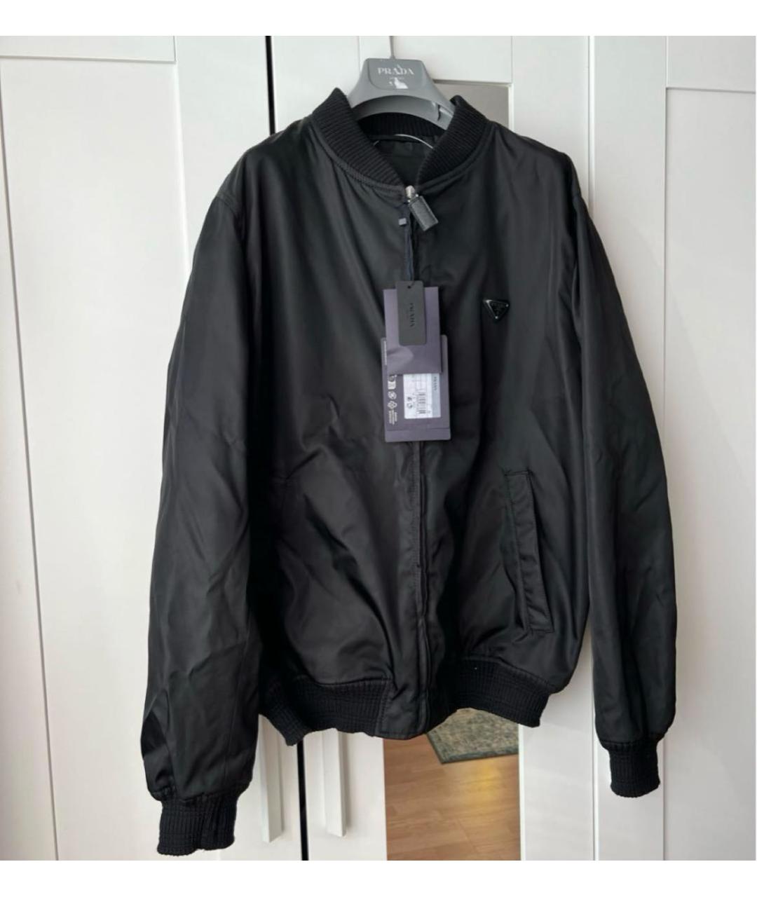 PRADA Черная полиамидовая куртка, фото 3