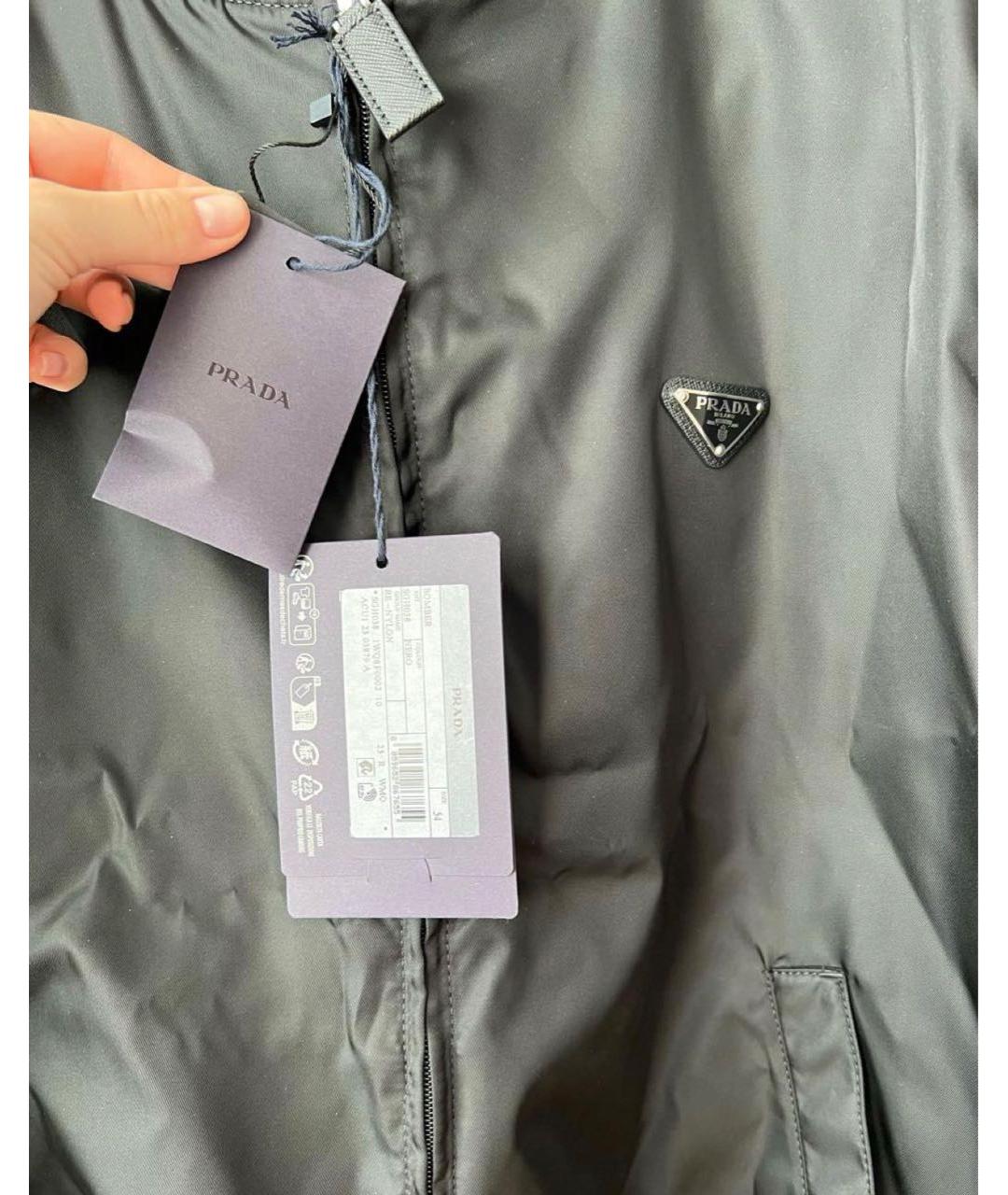 PRADA Черная полиамидовая куртка, фото 5