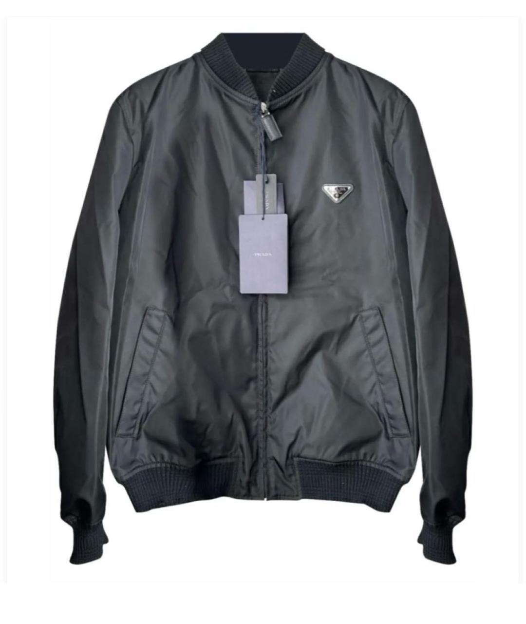 PRADA Черная полиамидовая куртка, фото 6