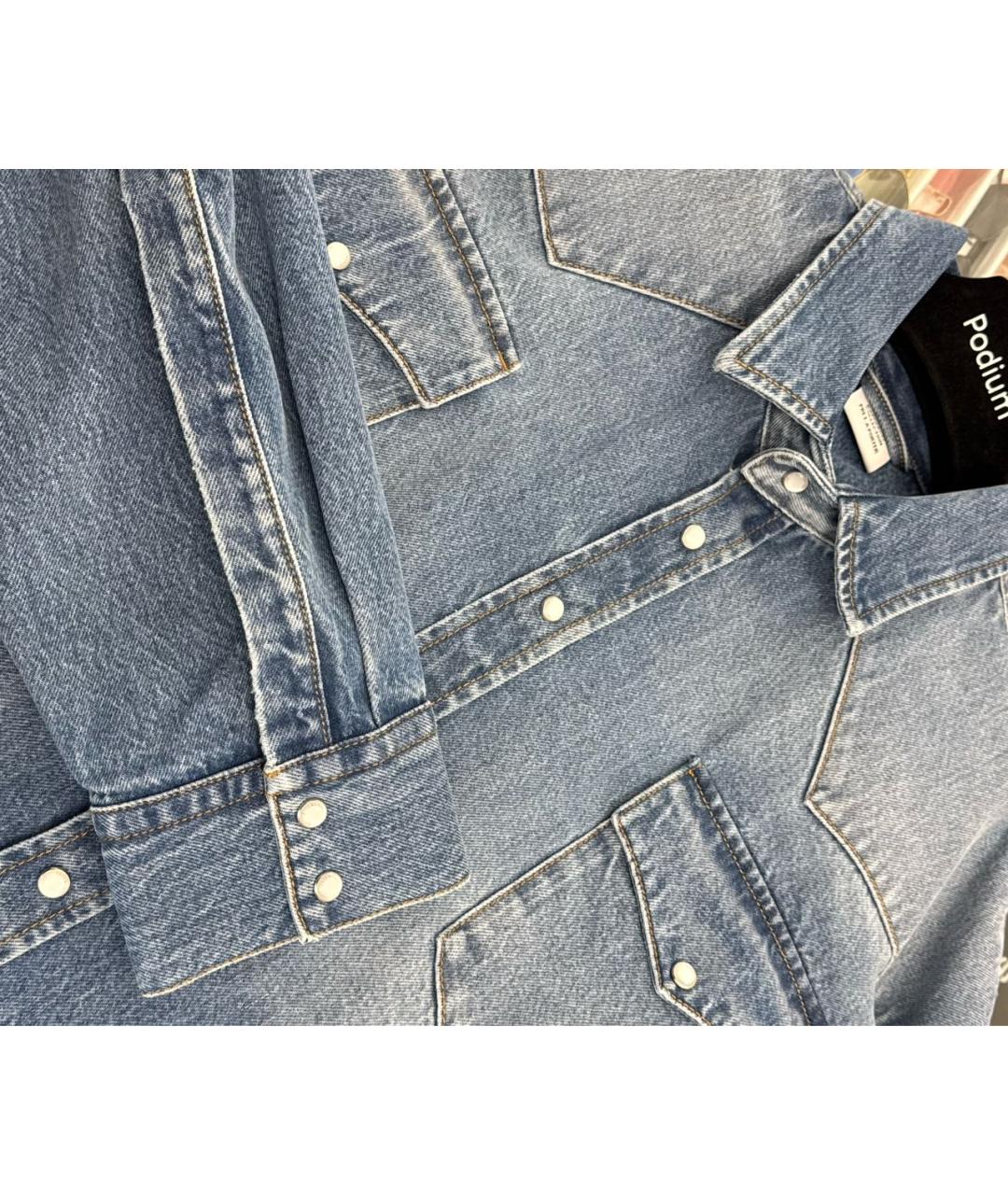 VETEMENTS Синяя хлопковая рубашка, фото 3